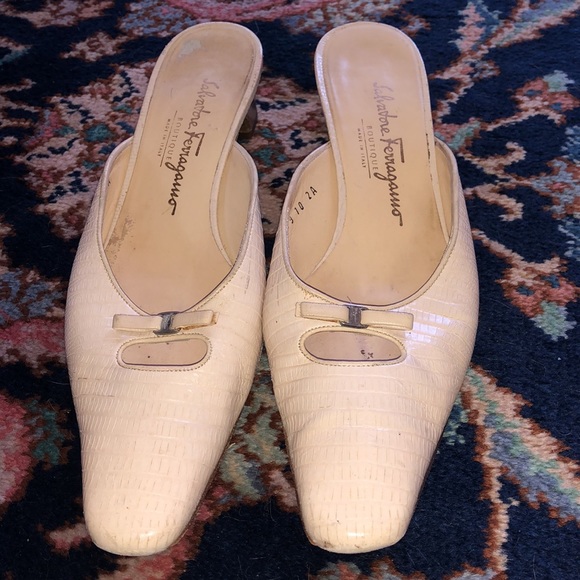 Salvatore Ferragamo • Slip-On Mule Heels - Picture 2 of 6